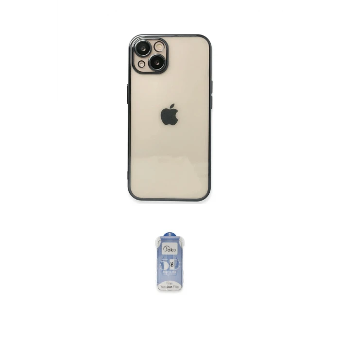 ieg™ iPhone 14 Kılıf Vadi Minimal - Siyah Joko Magic 5D Cam