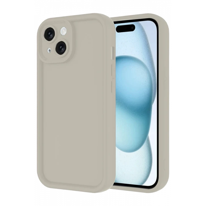 ieg™  iPhone 14 Kılıf Viera Silikon - Krem