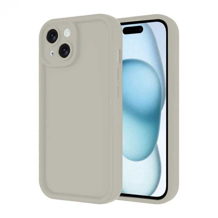 ieg™  iPhone 14 Kılıf Viera Silikon - Krem