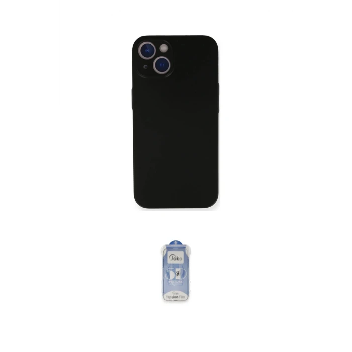 ieg™ iPhone 14 Kılıf Yadigar Yansıma Serisi - Siyah Joko Magic 5D Cam