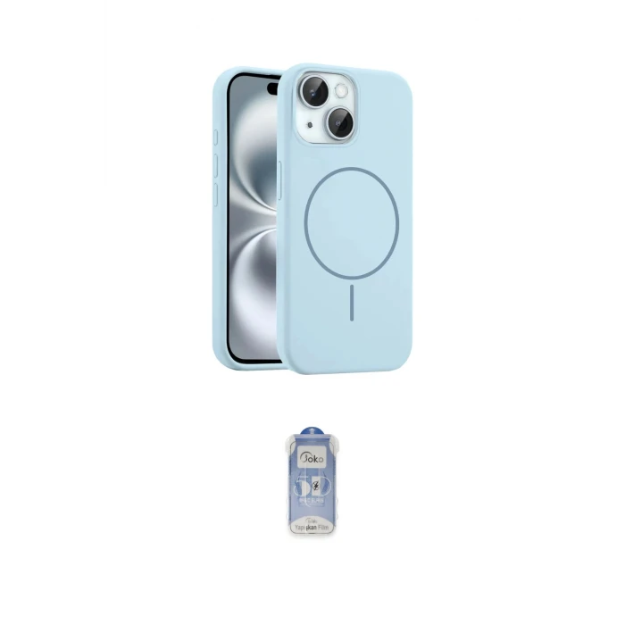 ieg™ iPhone 14 Kılıf Yankı Form Serisi - Siyah Joko Magic 5D Cam