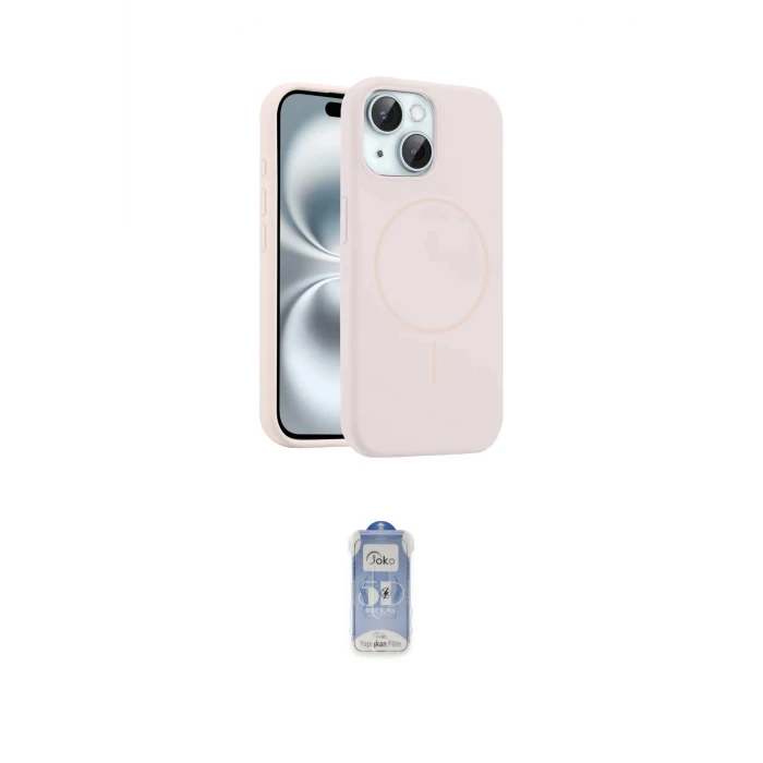 ieg™ iPhone 14 Kılıf Yankı Form Serisi - Siyah Joko Magic 5D Cam