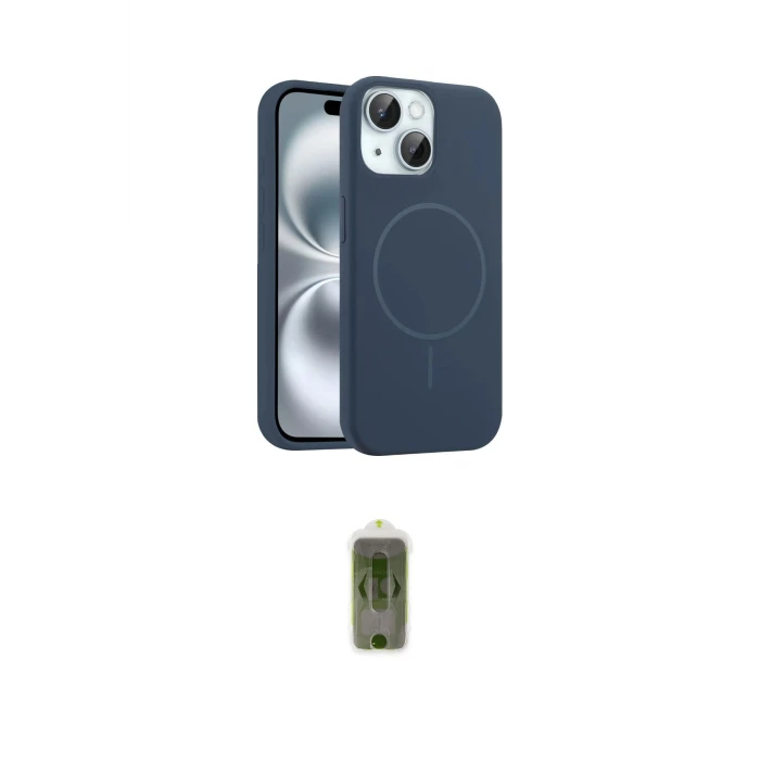 ieg™ iPhone 14 Kılıf Yankı Form Serisi - Siyah Joko Magic 5D Hayalet Cam