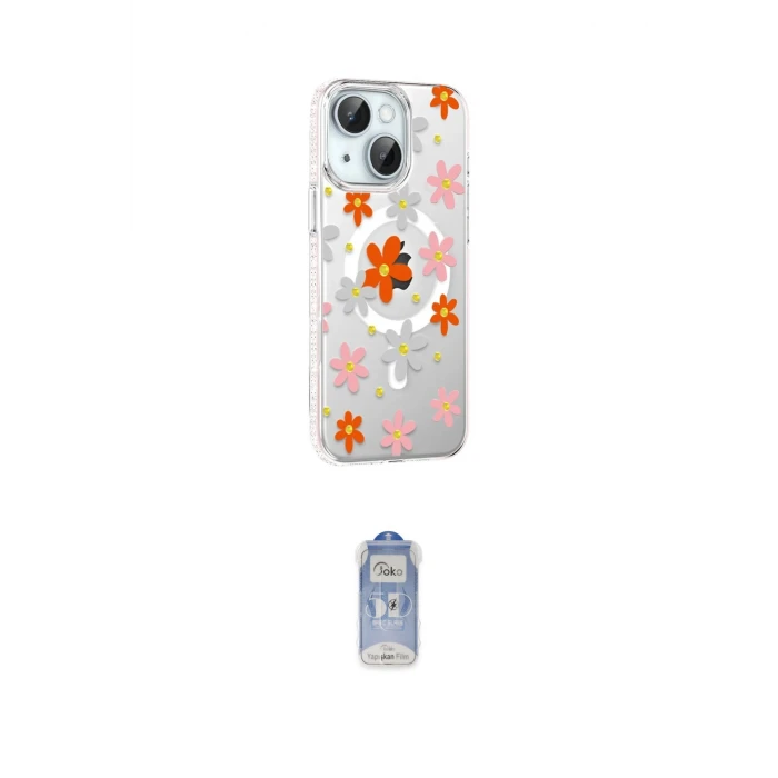 ieg™ iPhone 14 Kılıf Yörünge Işık Prime - Siyah Joko Magic 5D Cam