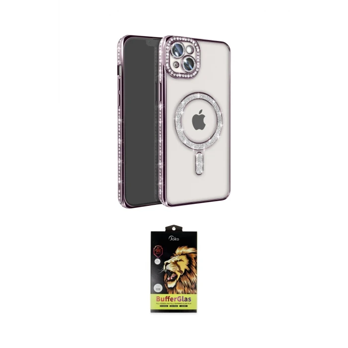 ieg™ iPhone 14 Kılıf Zirve Doku Prime - Siyah Buffer Cam Ekran Koruyucu