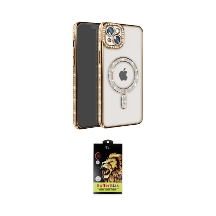 ieg™ iPhone 14 Kılıf Zirve Doku Prime - Siyah Buffer Cam Ekran Koruyucu