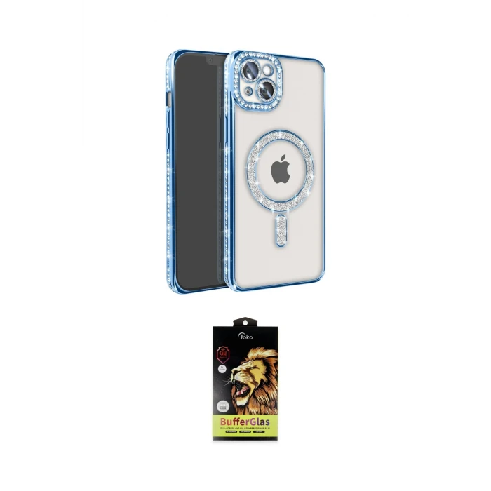 ieg™ iPhone 14 Kılıf Zirve Doku Prime - Siyah Buffer Cam Ekran Koruyucu