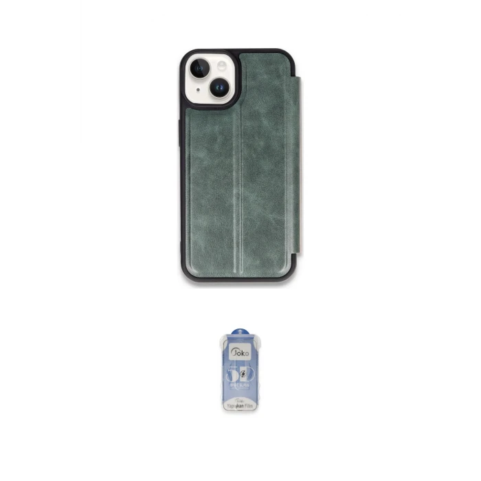 ieg™ iPhone 14 Kılıf Zirve Yansıma Serisi - Siyah Joko Magic 5D Cam