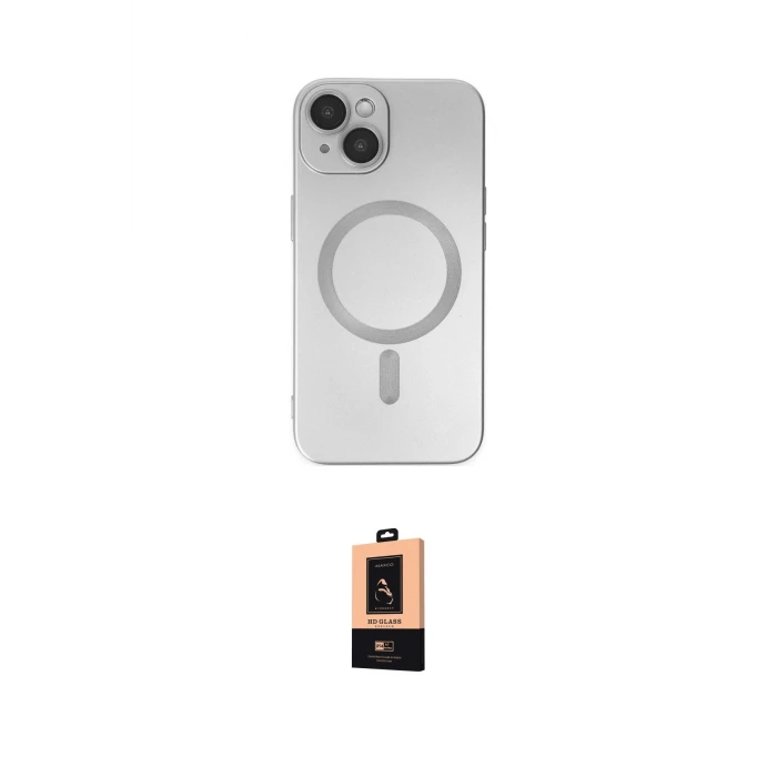 ieg™ iPhone 14 Plus Kılıf Akış Minimal Özel Seri - Şeffaf Maxco Cam Ekran Koruyucu