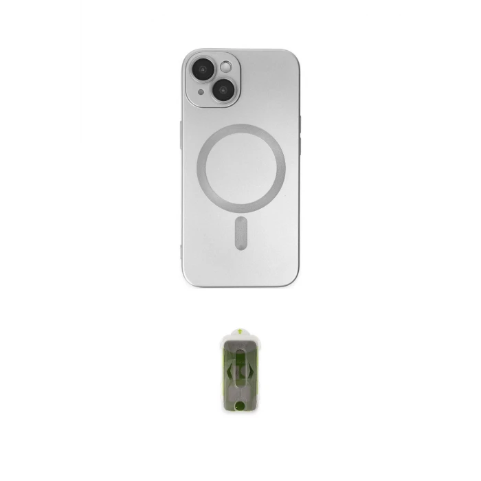 ieg™ iPhone 14 Plus Kılıf Akış Minimal Özel Seri - Siyah Joko Magic 5D Hayalet Cam