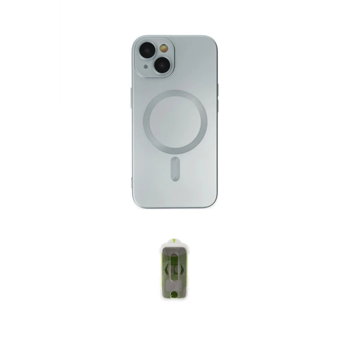 ieg™ iPhone 14 Plus Kılıf Akış Minimal Özel Seri - Siyah Joko Magic 5D Hayalet Cam