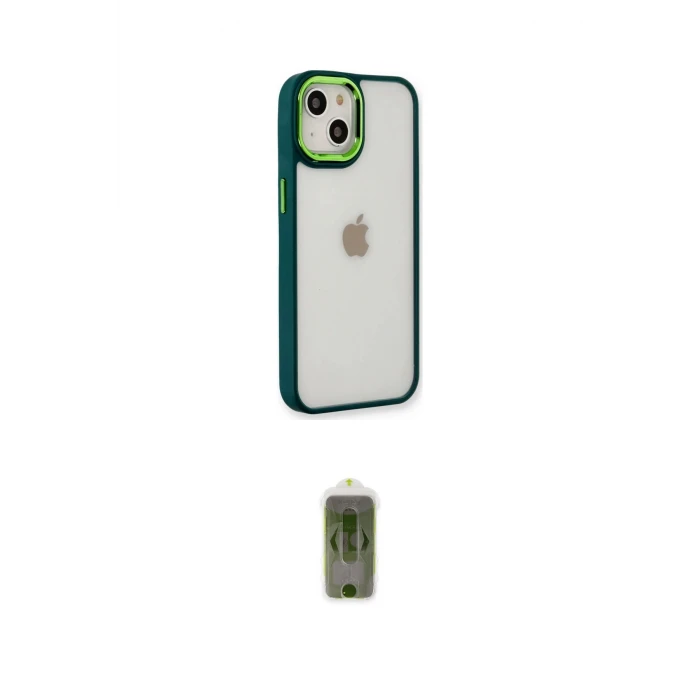 ieg™ iPhone 14 Plus Kılıf Eksen Doku Prime - Siyah Joko Magic 5D Hayalet Cam