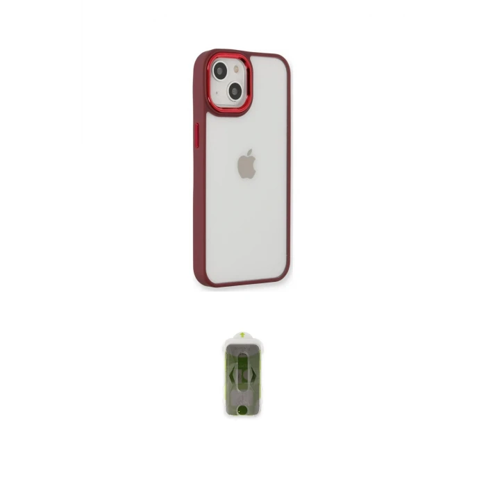 ieg™ iPhone 14 Plus Kılıf Eksen Doku Prime - Siyah Joko Magic 5D Hayalet Cam