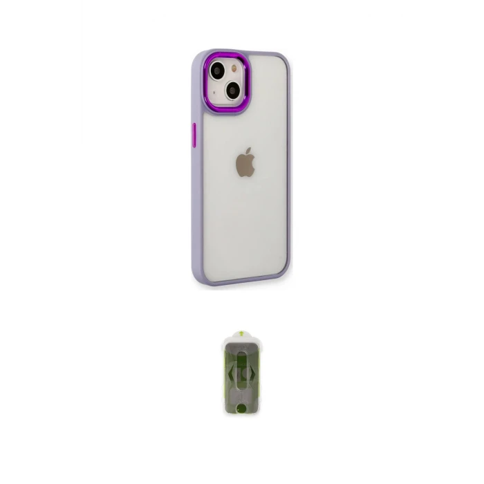 ieg™ iPhone 14 Plus Kılıf Eksen Doku Prime - Siyah Joko Magic 5D Hayalet Cam