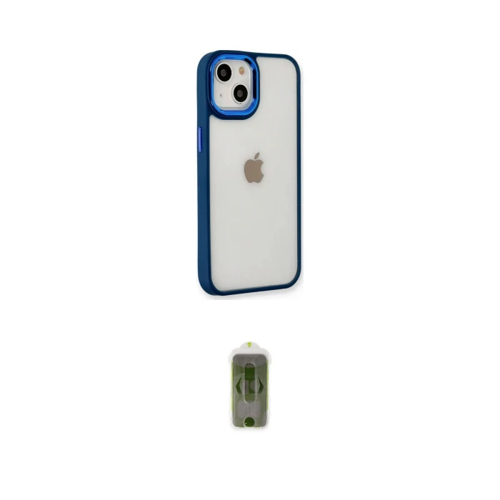 ieg™ iPhone 14 Plus Kılıf Eksen Doku Prime - Siyah Joko Magic 5D Hayalet Cam