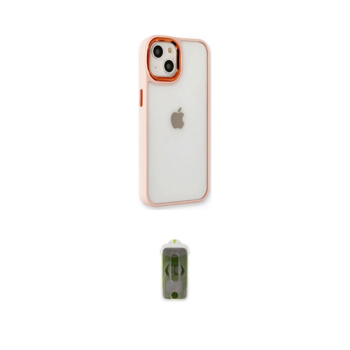 ieg™ iPhone 14 Plus Kılıf Eksen Doku Prime - Siyah Joko Magic 5D Hayalet Cam