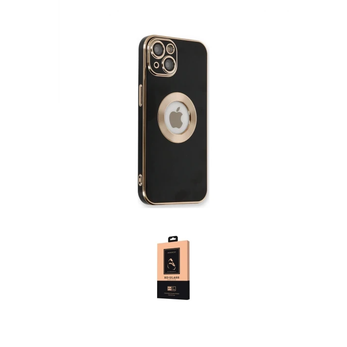 ieg™ iPhone 14 Plus Kılıf İz Form Serisi - Şeffaf Maxco Cam Ekran Koruyucu