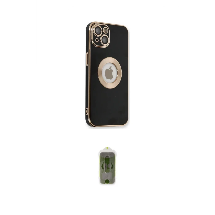 ieg™ iPhone 14 Plus Kılıf İz Form Serisi - Siyah Joko Magic 5D Hayalet Cam