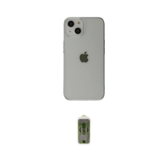 ieg™ iPhone 14 Plus Kılıf Kutup Doku Koleksiyonu - Siyah Joko Magic 5D Hayalet Cam