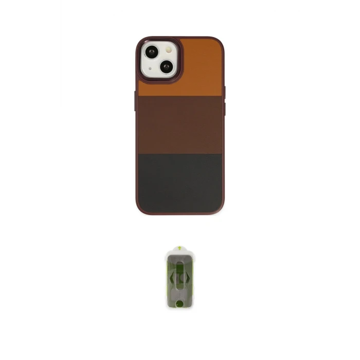 ieg™ iPhone 14 Plus Kılıf Kutup Özel Seri - Siyah Joko Magic 5D Hayalet Cam