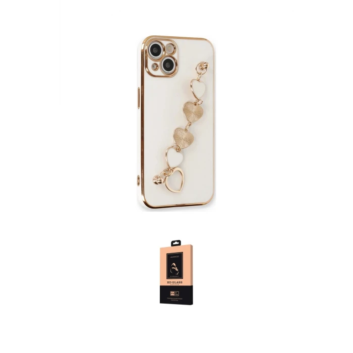 ieg™ iPhone 14 Plus Kılıf Nova Işık Prime - Şeffaf Maxco Cam Ekran Koruyucu