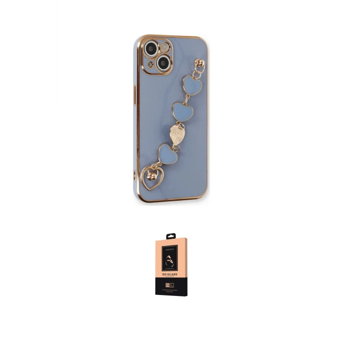ieg™ iPhone 14 Plus Kılıf Nova Işık Prime - Şeffaf Maxco Cam Ekran Koruyucu