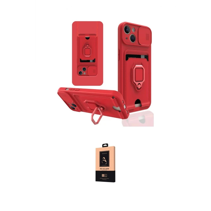 ieg™ iPhone 14 Plus Kılıf Vadi Form Prime - Şeffaf Maxco Cam Ekran Koruyucu