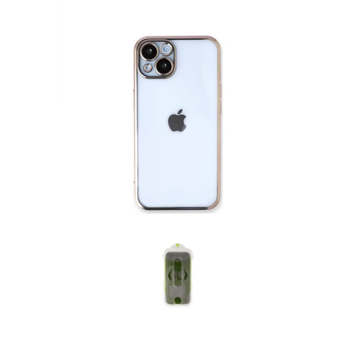 ieg™ iPhone 14 Plus Kılıf Vadi Minimal - Siyah Joko Magic 5D Hayalet Cam