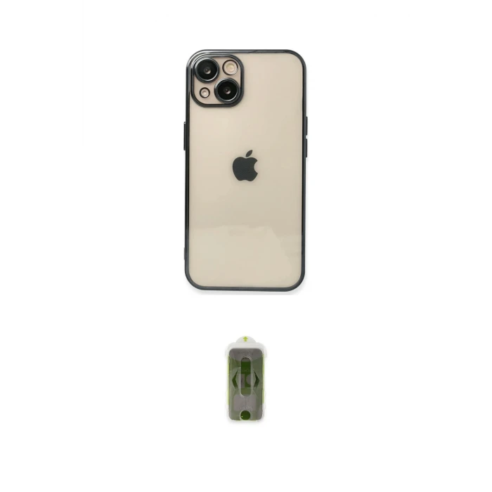 ieg™ iPhone 14 Plus Kılıf Vadi Minimal - Siyah Joko Magic 5D Hayalet Cam