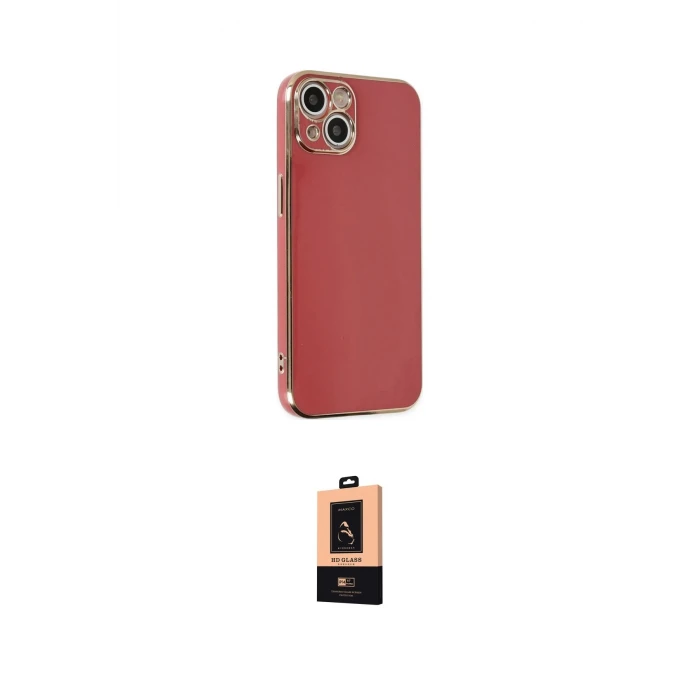 ieg™ iPhone 14 Plus Kılıf Yankı Serisi - Şeffaf Maxco Cam Ekran Koruyucu