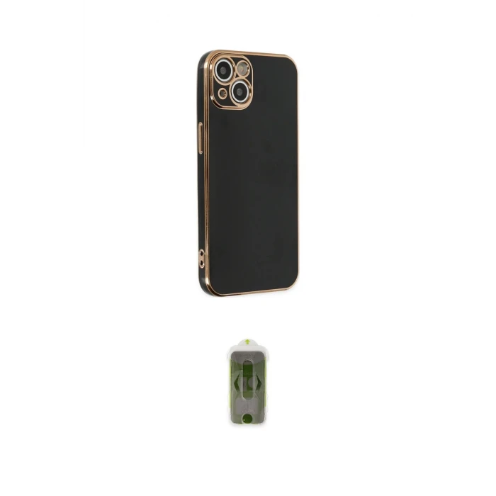 ieg™ iPhone 14 Plus Kılıf Yankı Serisi - Siyah Joko Magic 5D Hayalet Cam