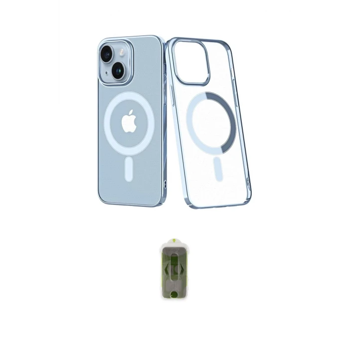 ieg™ iPhone 14 Plus Kılıf Yörünge Minimal - Siyah Joko Magic 5D Hayalet Cam