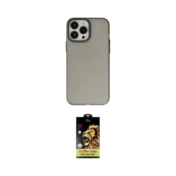 ieg™ iPhone 14 Pro Kılıf Ahenk Çizgi Prime - Siyah Buffer Cam Ekran Koruyucu