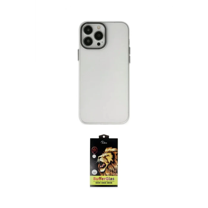 ieg™ iPhone 14 Pro Kılıf Ahenk Çizgi Prime - Siyah Buffer Cam Ekran Koruyucu