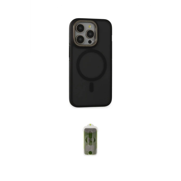 ieg™ iPhone 14 Pro Kılıf Ahenk Form Serisi - Siyah Joko Magic 5D Hayalet Cam