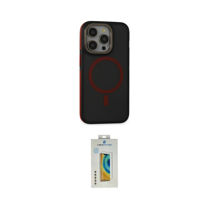 ieg™ iPhone 14 Pro Kılıf Ahenk Form Serisi - Siyah Polymer Nano Ekran Koruyucu