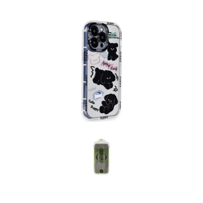 ieg™ iPhone 14 Pro Kılıf Ahenk Modern Serisi - Siyah Joko Magic 5D Hayalet Cam