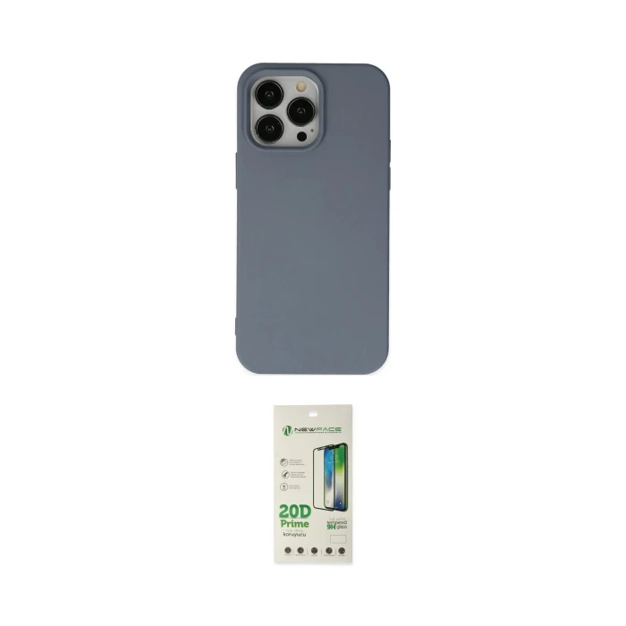 ieg™ iPhone 14 Pro Kılıf Ahenk Serisi - Siyah 20D Premium Cam Ekran Koruyucu
