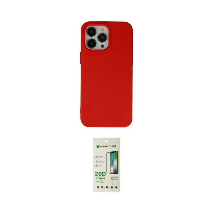 ieg™ iPhone 14 Pro Kılıf Ahenk Serisi - Siyah 20D Premium Cam Ekran Koruyucu