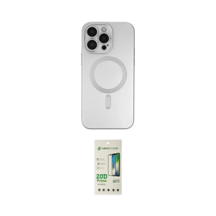 ieg™ iPhone 14 Pro Kılıf Akış Minimal Özel Seri - Siyah 20D Premium Cam Ekran Koruyucu
