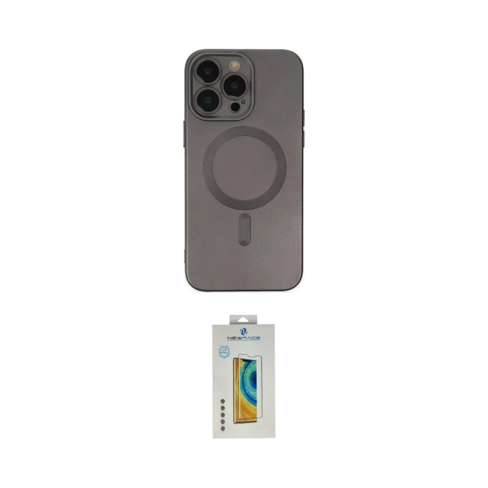 ieg™ iPhone 14 Pro Kılıf Akış Minimal Özel Seri - Siyah Polymer Nano Ekran Koruyucu