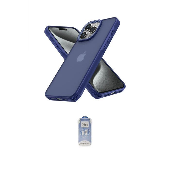 ieg™ iPhone 14 Pro Kılıf Atlas Form - Siyah Joko Magic 5D Cam