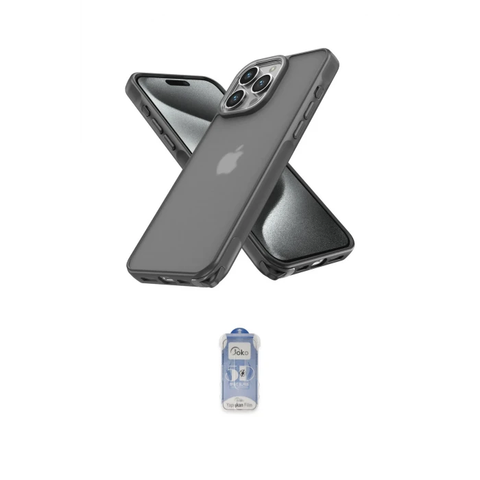 ieg™ iPhone 14 Pro Kılıf Atlas Form - Siyah Joko Magic 5D Cam