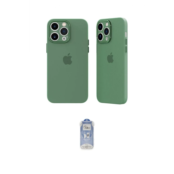 ieg™ iPhone 14 Pro Kılıf Atlas Minimal Prime - Siyah Joko Magic 5D Cam