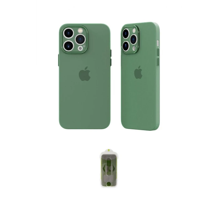 ieg™ iPhone 14 Pro Kılıf Atlas Minimal Prime - Siyah Joko Magic 5D Hayalet Cam