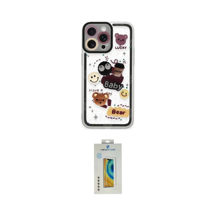 ieg™ iPhone 14 Pro Kılıf Çekirdek Asil - Siyah Polymer Nano Ekran Koruyucu