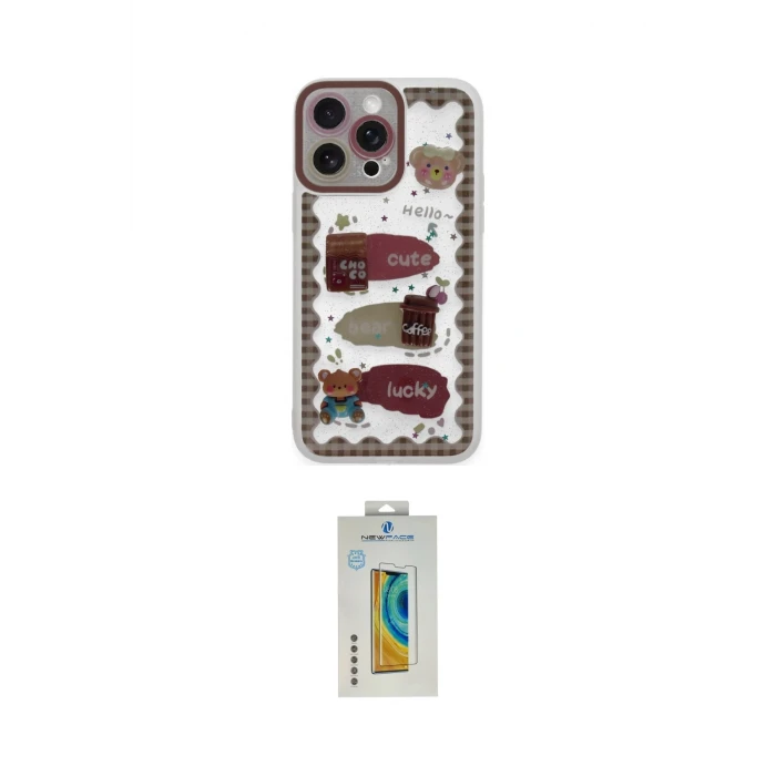 ieg™ iPhone 14 Pro Kılıf Çekirdek Asil - Siyah Polymer Nano Ekran Koruyucu