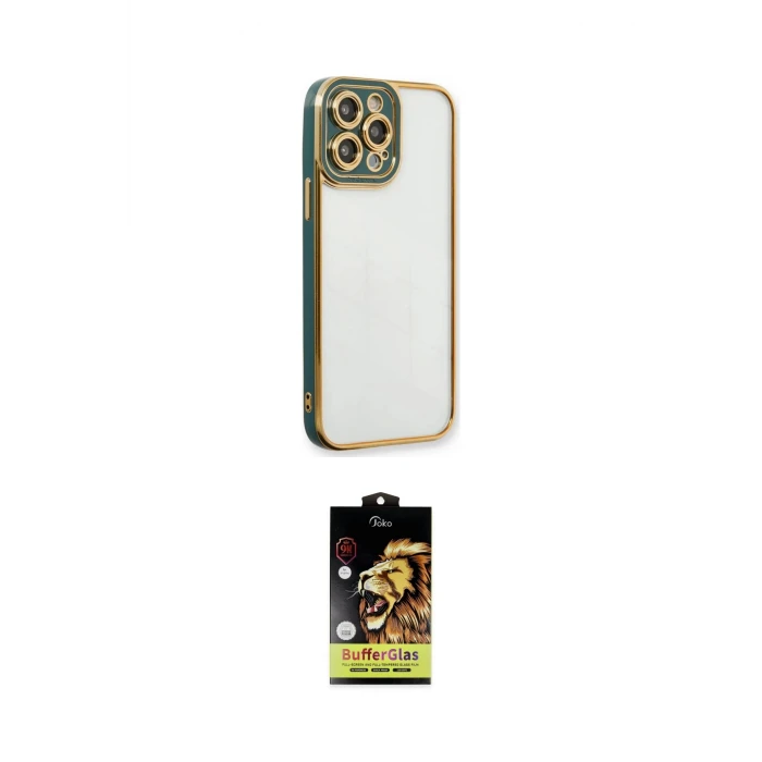 ieg™ iPhone 14 Pro Kılıf Çekirdek Klasik Serisi - Siyah Buffer Cam Ekran Koruyucu