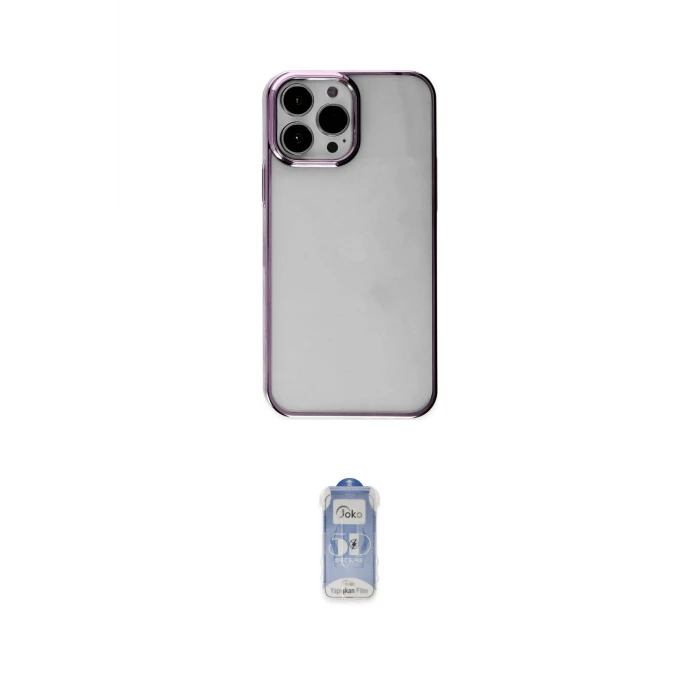 ieg™ iPhone 14 Pro Kılıf Doruk Doku Prime - Siyah Joko Magic 5D Cam