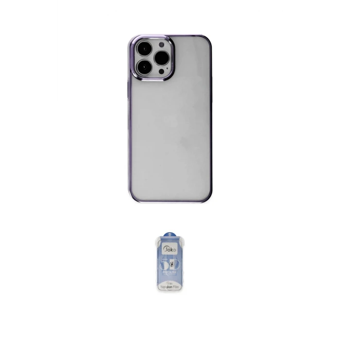 ieg™ iPhone 14 Pro Kılıf Doruk Doku Prime - Siyah Joko Magic 5D Cam